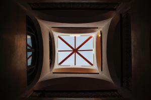 a view of a window in a room at Lina Ryad & Spa in Chefchaouene