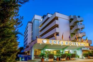 a rendering of the entrance to the entrada hotel at Enea Hotel Pomezia in Pomezia