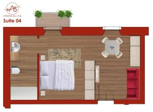 The floor plan of Albola Suite Holiday Apartments