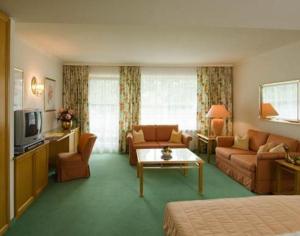 TV a/nebo společenská místnost v ubytování Hotel Seehof
