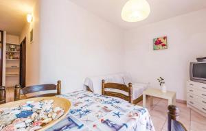 TV a/nebo společenská místnost v ubytování Apartments Jadranovo