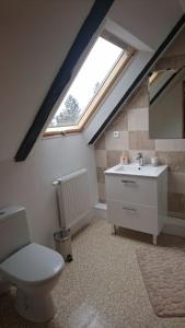 Koupelna v ubytování Apartmány U Vlka