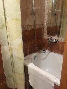Kúpeľňa v ubytovaní Domek u Mikołaja