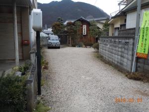 山景或在日式旅馆看到的山景