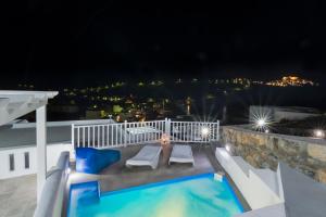Balkón nebo terasa v ubytování Aegean Sea Villas
