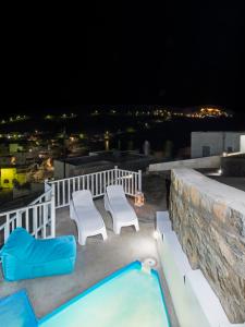 Balkón nebo terasa v ubytování Aegean Sea Villas