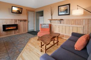Posezení v ubytování Agate Beach Motel