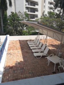 Balkón nebo terasa v ubytování girardot resort apto102