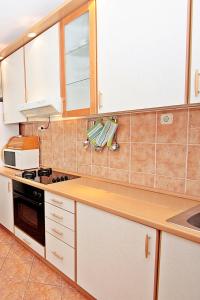 Kuchyň nebo kuchyňský kout v ubytování Apartman Diana