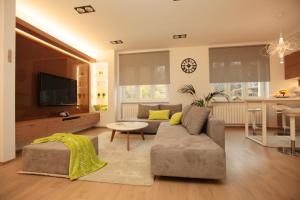 Televízia a/alebo spoločenská miestnosť v ubytovaní Apartment Cubo Maksimir 1