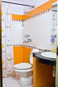 Koupelna v ubytování Swagat homestay