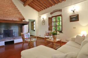 Posezení v ubytování Villa La Capanna