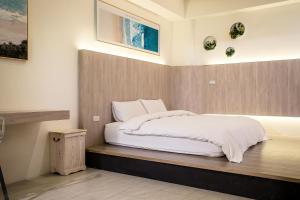 Postel nebo postele na pokoji v ubytování ManMan B&B