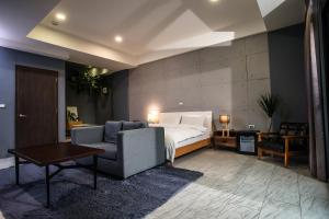 Postel nebo postele na pokoji v ubytování ManMan B&B
