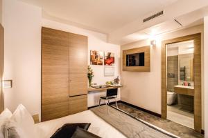 TV a/nebo společenská místnost v ubytování Hotel Trevi - Gruppo Trevi Hotels