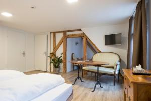 Voodi või voodid majutusasutuse Hotel Vadian Garni toas