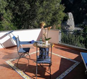 Balkón alebo terasa v ubytovaní La Taverna del Leone