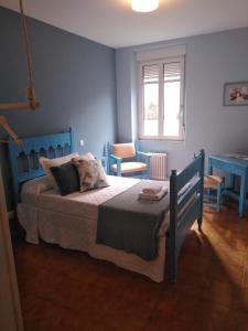 Katil atau katil-katil dalam bilik di Balneario Casa Pallotti