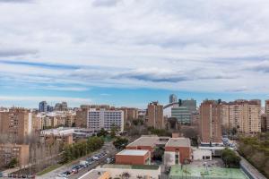 En generell vy över Valencia eller utsikten över staden från lägenheten