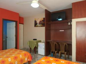 TV a/nebo společenská místnost v ubytování Hotel Piesta