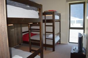 A bunk bed or bunk beds in a room at Gran Sasso 3