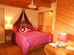 Postel nebo postele na pokoji v ubytování Chambre D'hôtes Myrtille