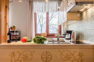Kuchyňa alebo kuchynka v ubytovaní Apartament Marmurki Zakopane