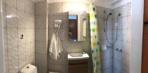 Koupelna v ubytování Hotel Anthousa
