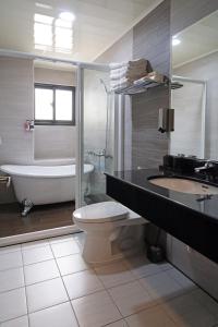 Een badkamer bij Penghu Little Apple B&B