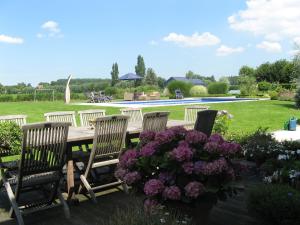 Zahrada ubytování B&B Au Grenier