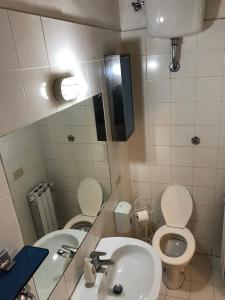 Koupelna v ubytování Hotel Bolognese