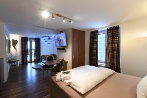 TV a/nebo společenská místnost v ubytování Hotel Krone Sihlbrugg