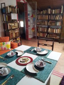 Knihovna v bed and breakfast