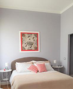 A bed or beds in a room at Casa Rachele