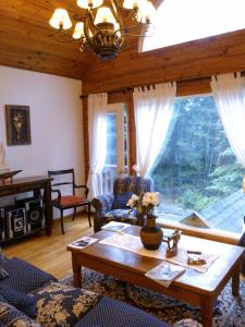 Χώρος καθιστικού στο Hosteria Lekun Lekun