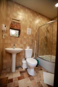Koupelna v ubytování Hotel 4You