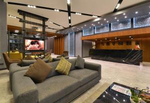 Χώρος καθιστικού στο Nish Palace Exlusive Suites