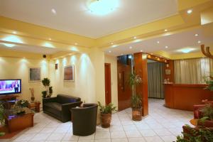 a lobby of a hospital with a waiting room at Oceanis in Thessaloniki