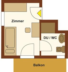 Plán poschodí v ubytovaní Landhaus Kaiserblick