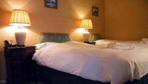 Cama o camas de una habitación en A-Haven Townhouse Hotel