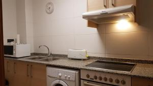Una cocina o zona de cocina en Apartamentos Puerta Muralla