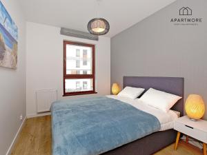 Posteľ alebo postele v izbe v ubytovaní City Center - Riverside by Apartmore
