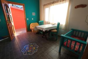 Χώρος καθιστικού στο Cabaña Lycas III