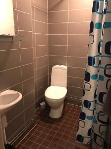 Koupelna v ubytování Tientaus 1 Apartments