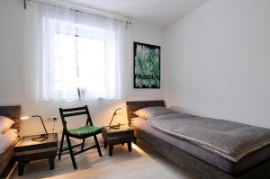 Ένα ή περισσότερα κρεβάτια σε δωμάτιο στο Villa Kiesel