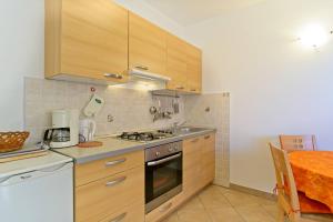 Kuchyň nebo kuchyňský kout v ubytování Apartmani Dorita