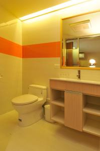 Koupelna v ubytování Hotel Color
