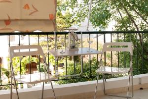Μπαλκόνι ή βεράντα στο Cozy Bright Apartment