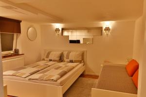 Tempat tidur dalam kamar di Apartment Cologne