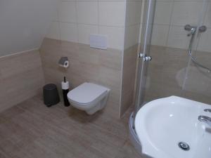 Koupelna v ubytování Neklanova Apartments
